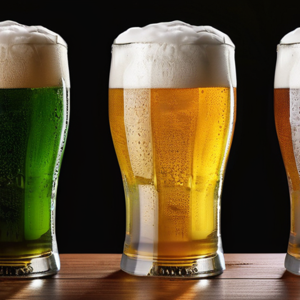 홉 품종별 맛 차이 - Here are three detailed image generation prompts in English, inspired by the provided text about hop...